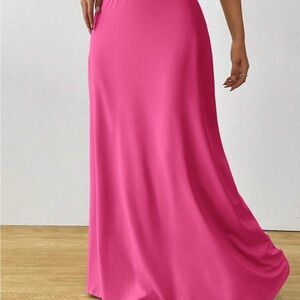 Elegant Pink Maxi Skirt
